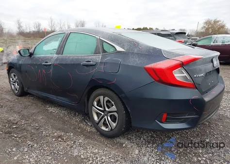2016 Honda Civic Lx z USA, uszkodzony, nr VIN 19XFC2F53GE093145